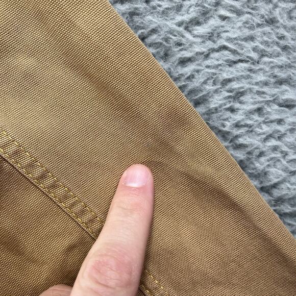 J.Crew Wallace & Barnes Duck Canvas Trucker Jacket AU671 Tan Toasted Wheat Men L - Picture 9 of 9